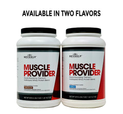 Pouring Muscle Provider chocolate into a glass for quick recovery rituals.