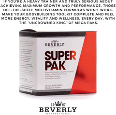 Beverly International Super Pak ingredients panel with chelated minerals and enzymes