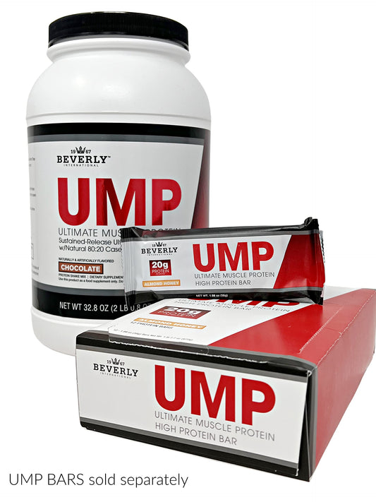 Beverly International UMP Chocolate shake being poured for a fast, digestible drink.