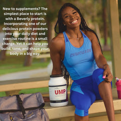 UMP tub with measuring spoon communicates precise portion control for meals or snacks.