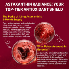 BEWORD Astaxanthin with MCT oil emphasizes enhanced absorption