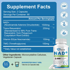 BEWORD Liposomal NAD 2000mg liposomal delivery graphic illustrates enhanced absorption.