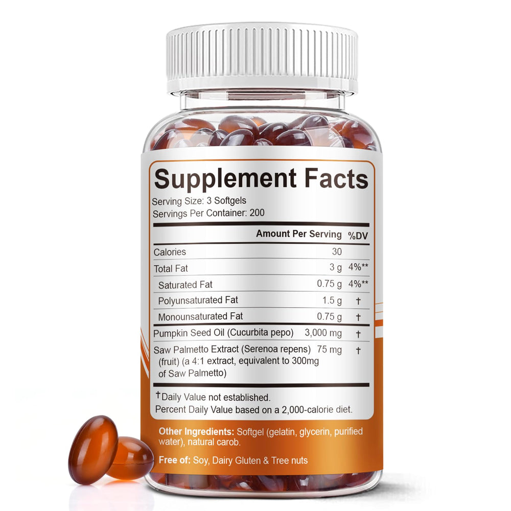 BEWORD pumpkin-seed-oil-capsules ready for convenient daily supplementation.