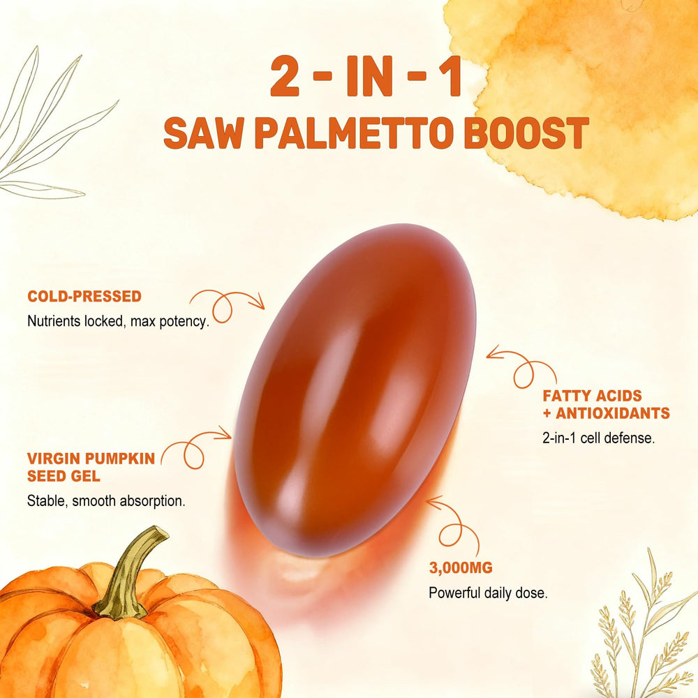 BEWORD-saw-palmetto-extract close-up hints at dual-action support.