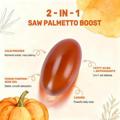 BEWORD-saw-palmetto-extract close-up hints at dual-action support.