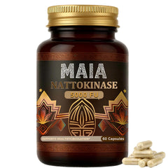 Bexelora Maia nattokinase bottle promotes daily circulation support.
