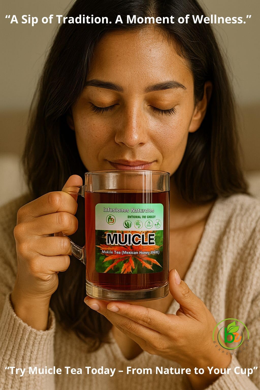BEXPERTSUSA Muicle tea and capsules supporting a daily wellness ritual