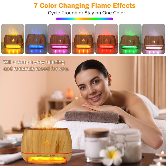 Beyn Himalayan salt rock diffuser adds natural minerals with a warm glow.