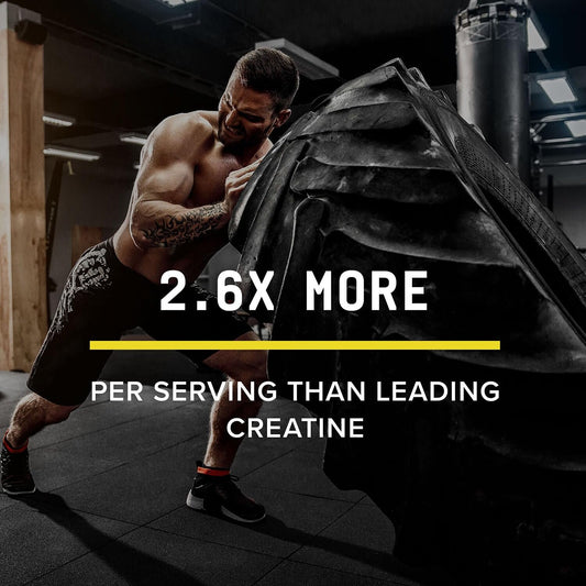 Beyond Raw Creatine HCl powder jar front shows lab-grade quality