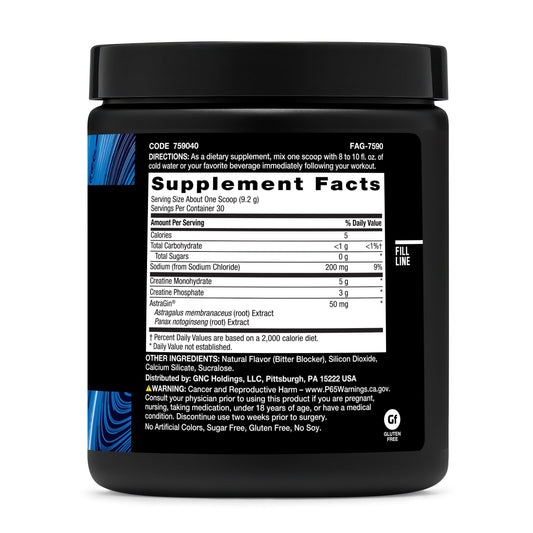 BEYOND RAW Creatine Monophate blue raspberry scoop for precise dosing.