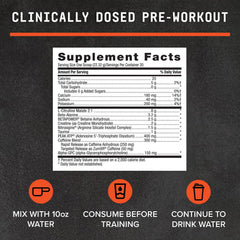 BEYOND RAW LIT AF ingredients-box highlights key actives for performance
