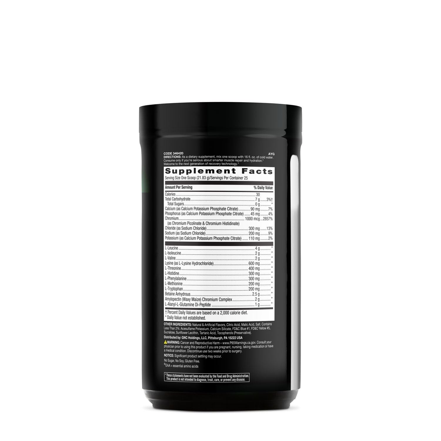 Pouring Beyond Raw Precision Amino into a glass after training