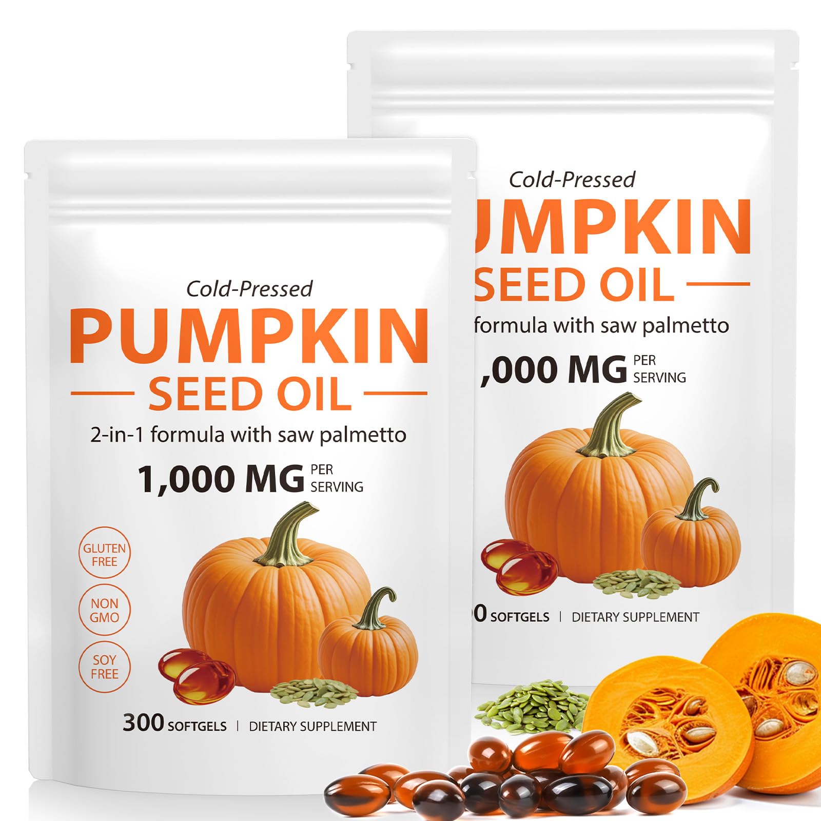 Beyxdu pumpkin seed oil softgel bottle for convenient daily use.