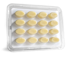 Bezwecken E.P. Ovals stored in freezer for firmer insertion.