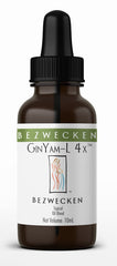 Bezwecken GinYam-L 4X topical oil blend bottle ready for shaking and dispersion