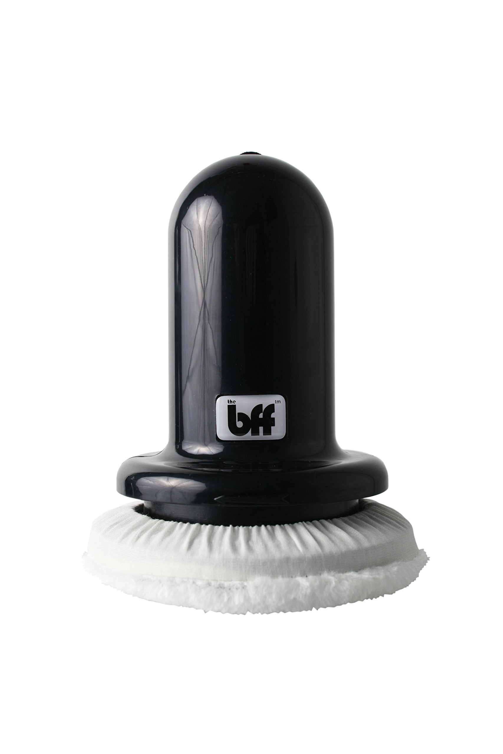 The BFF Pro Black foam-disc close-up shows deep tissue work potential.