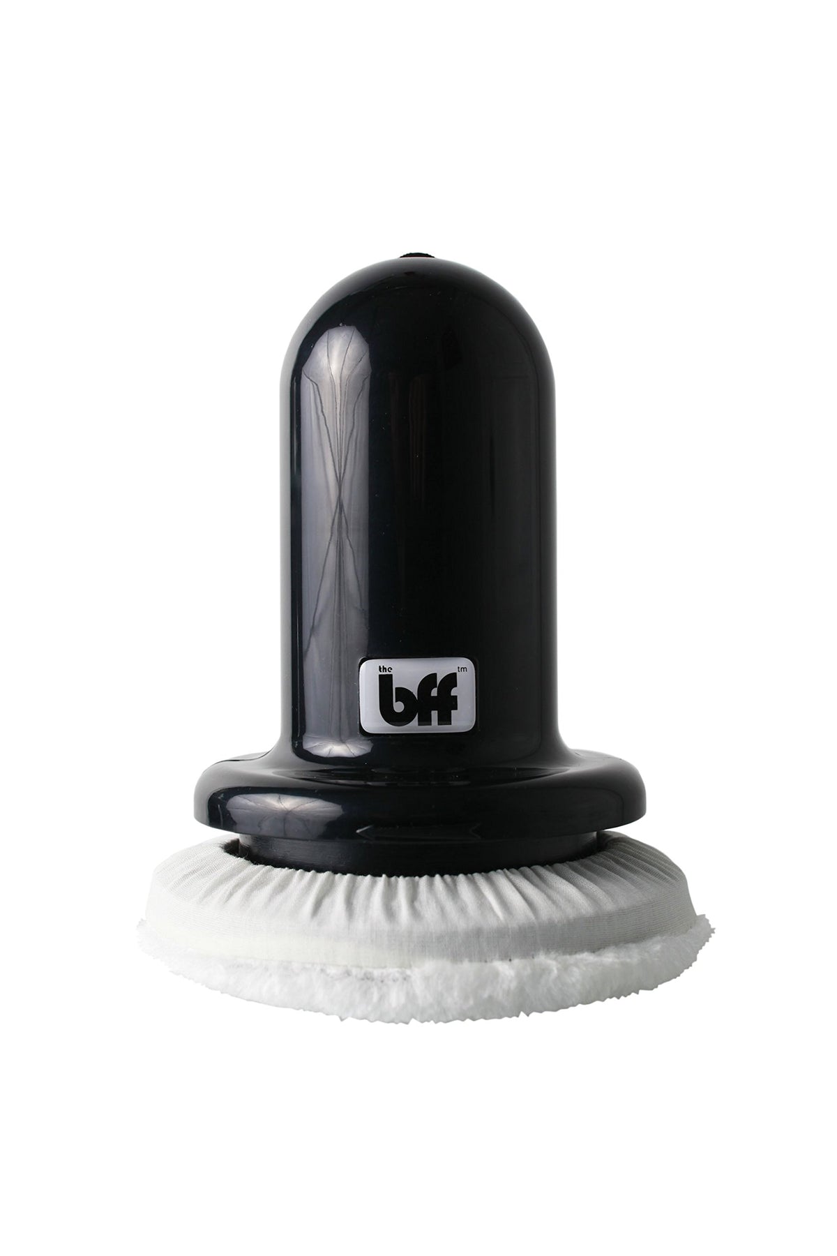 The BFF Pro Black foam-disc close-up shows deep tissue work potential.