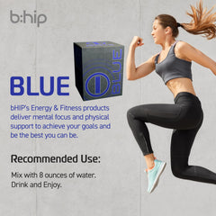 Bhip Blue Energy Blend servings box stacked for daily use.