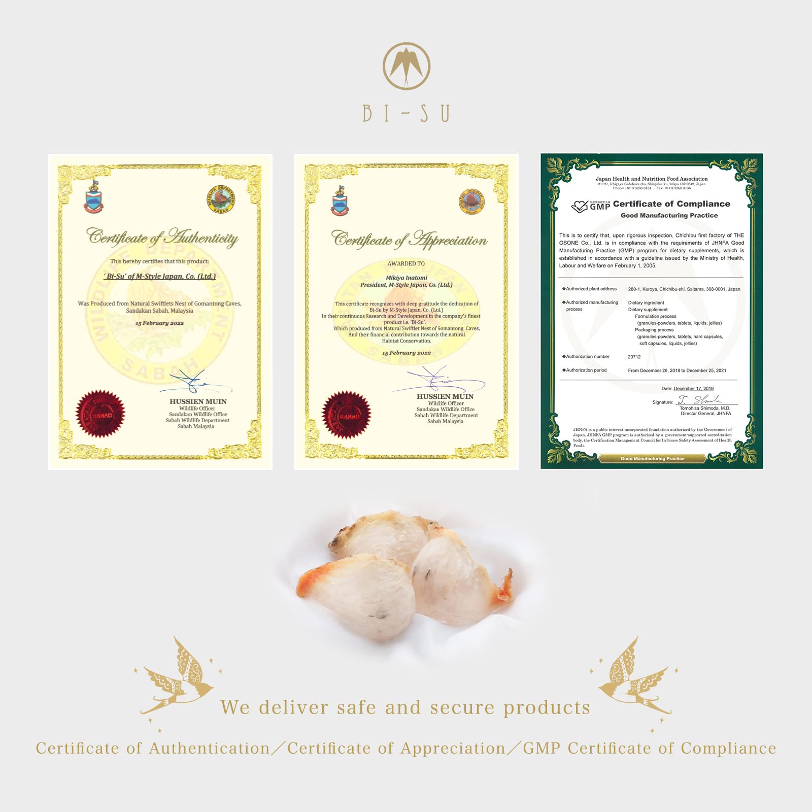 BI-SU product with fish collagen peptides and vitamin C noted on label.