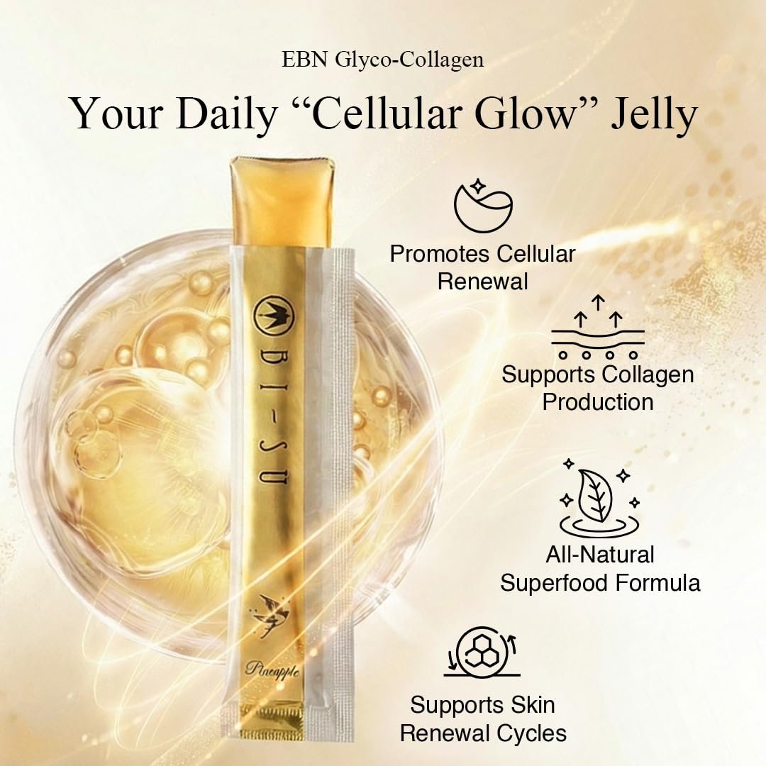 BI-SU jelly stick being squeezed for a quick beauty routine.