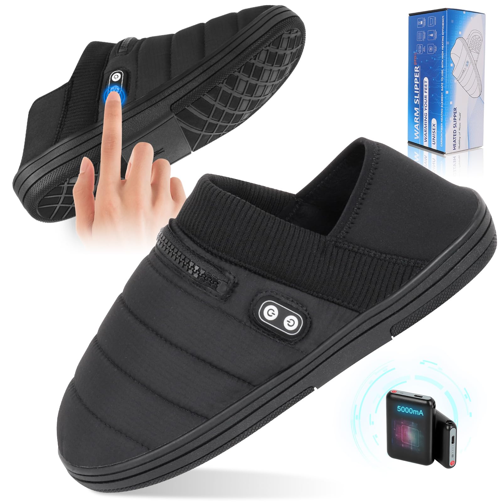 BIAL heated slippers offer all-around warmth for cold rooms.