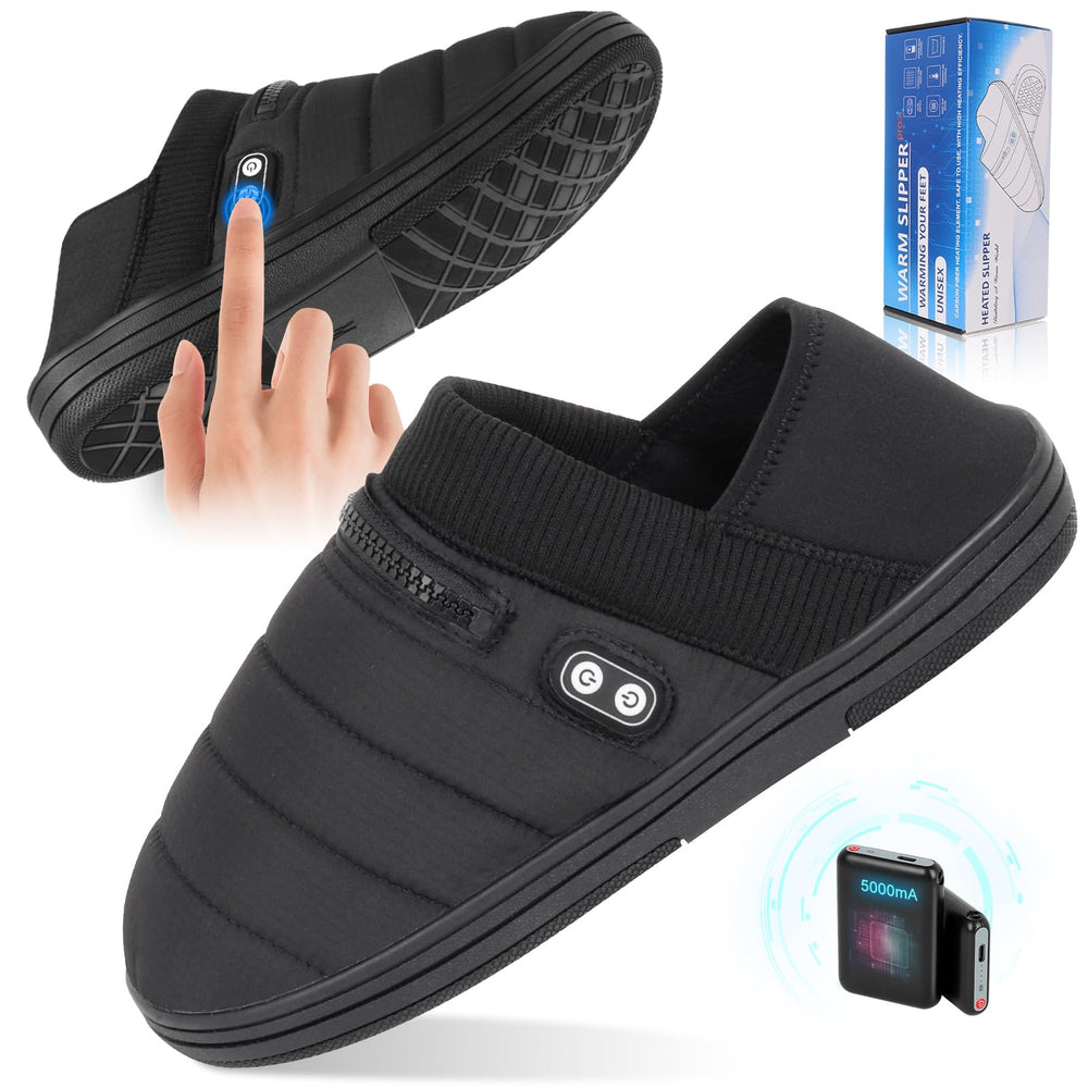BIAL heated slippers offer all-around warmth for cold rooms.