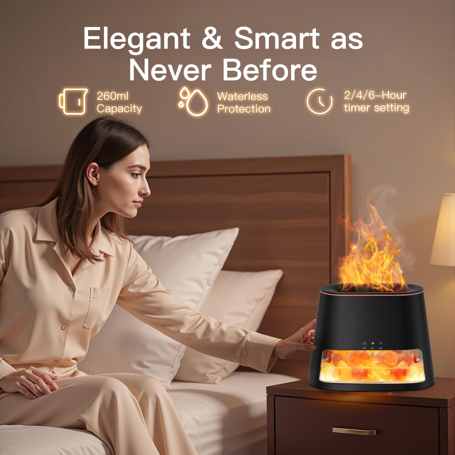 BieJiahWeiBie ultrasonic diffuser 260ml tank for consistent fragrance