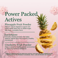 BiFi Nutra LactoSpore probiotic capsules for gut and vaginal microbiome support.