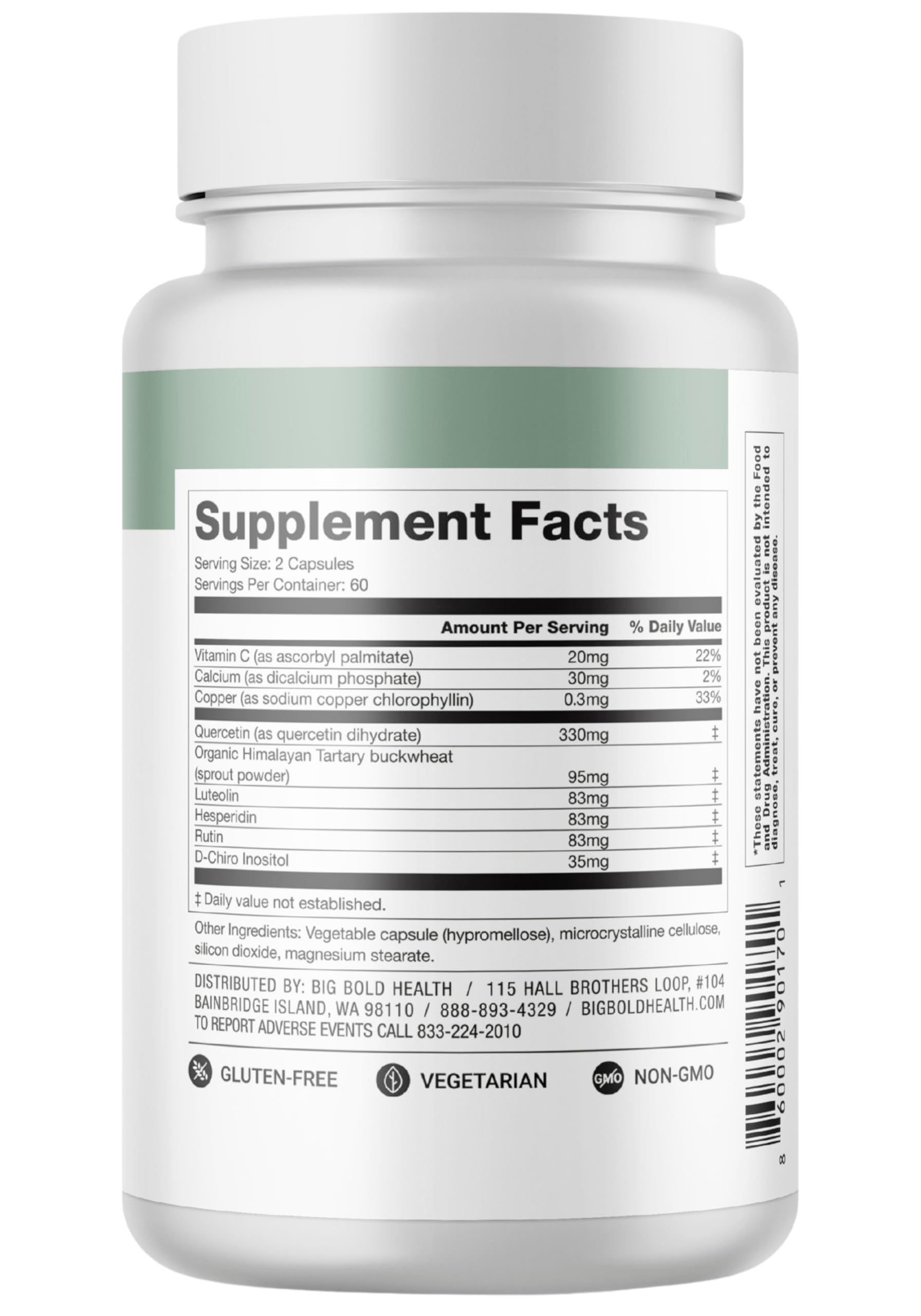 Serving scoop with HTB Immune Rejuvenate capsules for easy daily dosing.