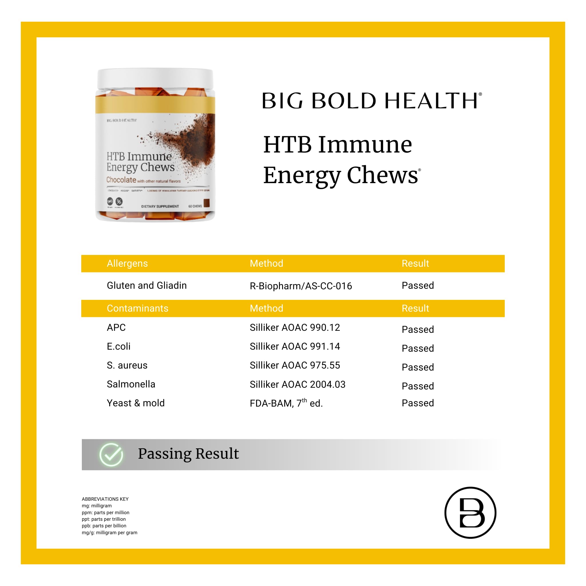 Jar of HTB chews on a kitchen counter for daily routine.