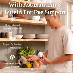 BIG BOLD HEALTH lutein and astaxanthin capsules help filter blue light.