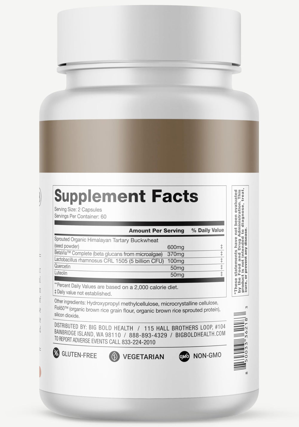 BIG BOLD HEALTH Microbiome Rejuvenate in-use shot demonstrates convenient daily capsule routine.