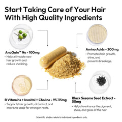 BIGVITA Capsule bottle with essential B vitamins for hair nourishment