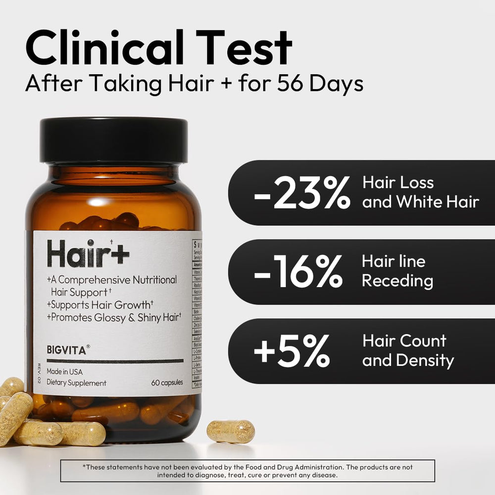 BIGVITA Black Sesame Extract close-up emphasizes nutrient-rich formula for scalp vitality