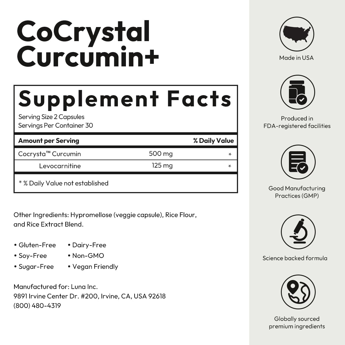 Ingredients and non-GMO label visible for transparency.