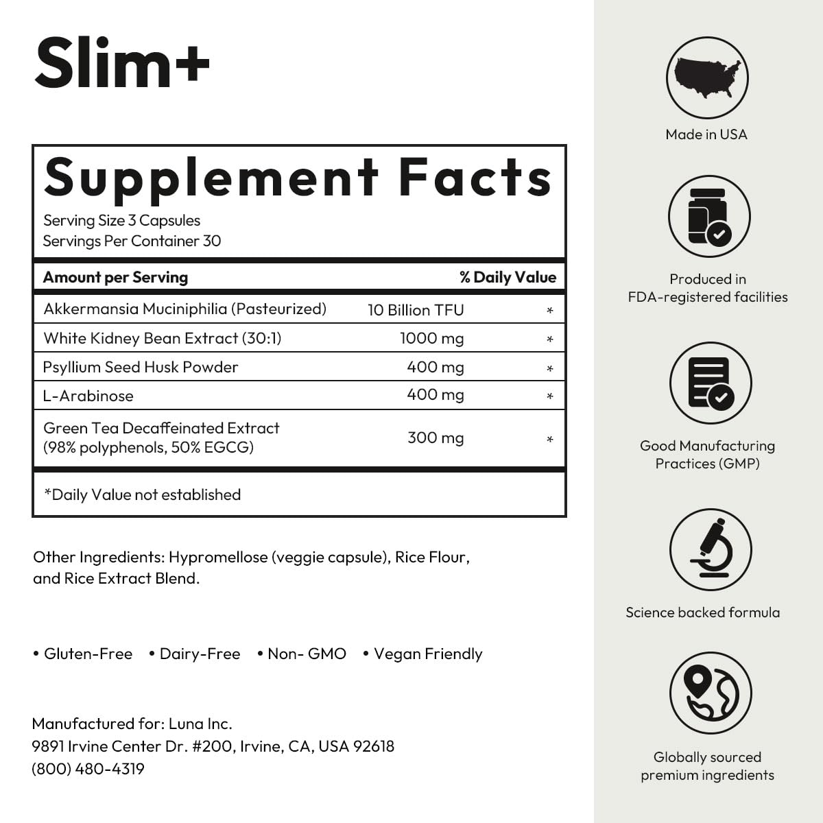 BIGVITA Slim+ decaf green tea extract visual for mild thermogenesis