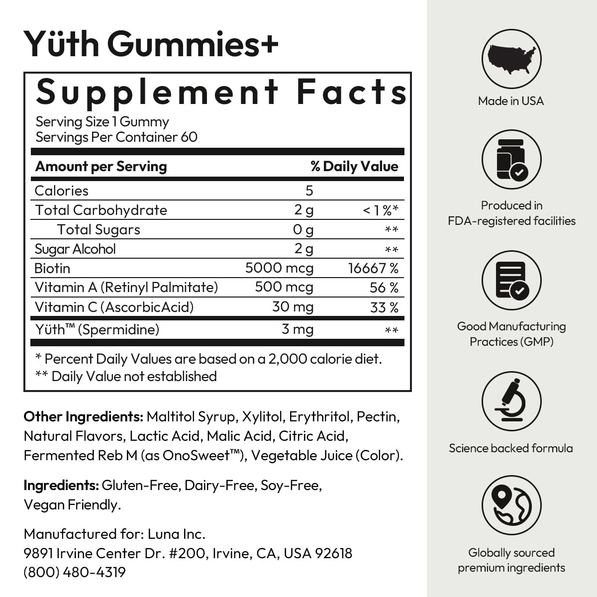 BIGVITA Yuth Gummy tabletop scene conveys easy, everyday supplement routine.