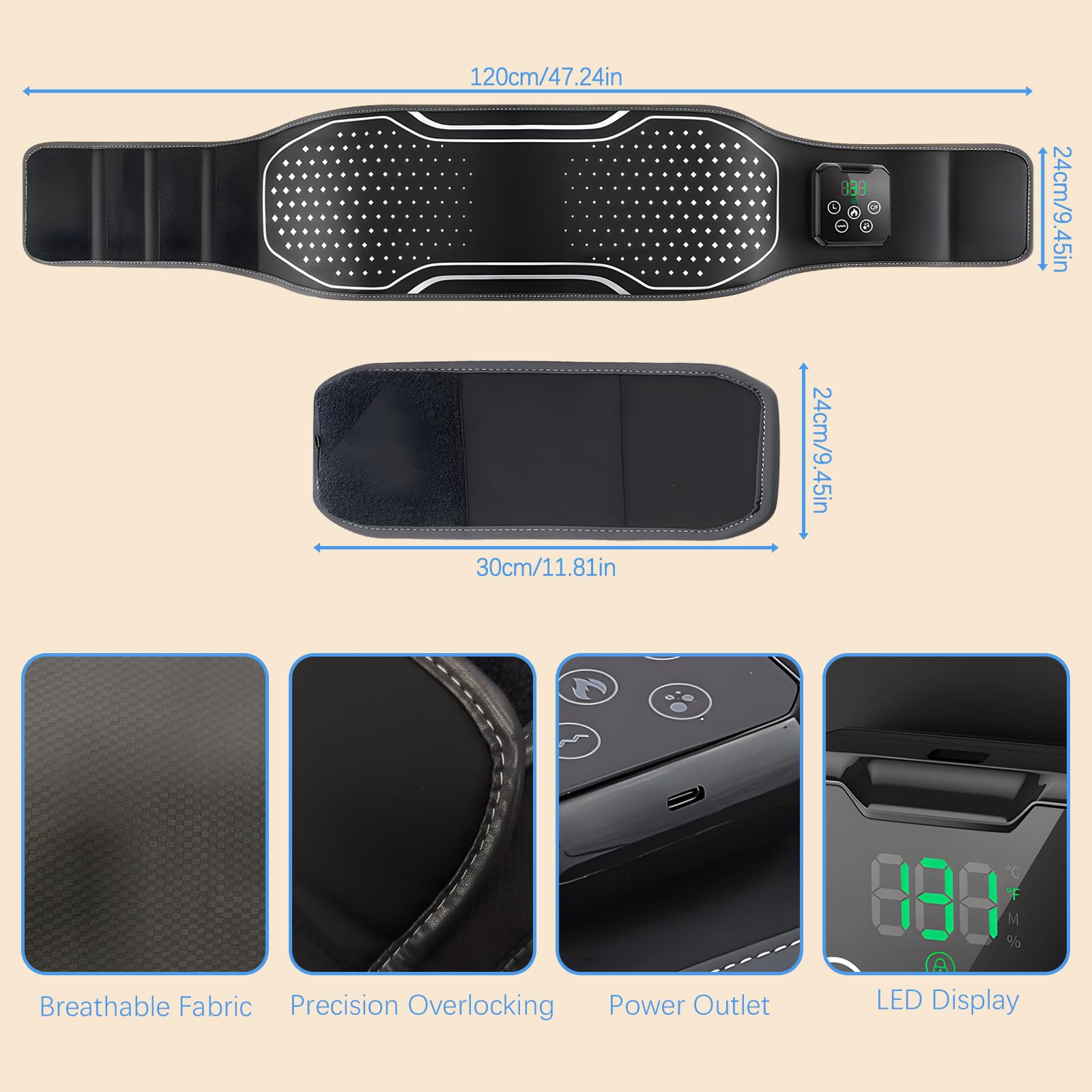 BINGONE soft neoprene material offering flexible and breathable comfort