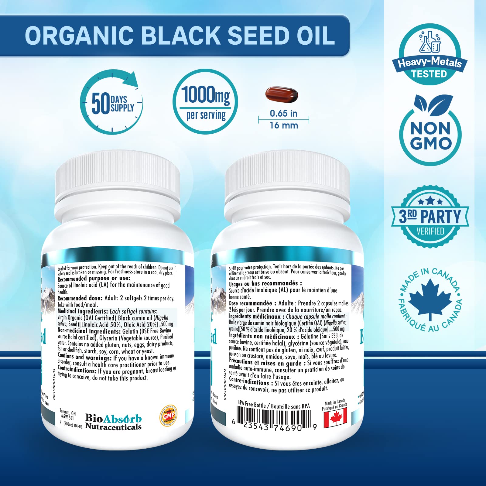 No heat or solvents preserves natural compounds in Bio Absorb capsules.