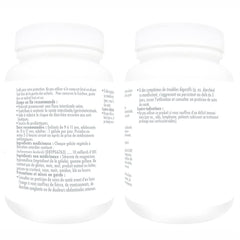 Bio Absorb probiotic bottle and capsules illustrate travel-friendly, shelf-stable formula