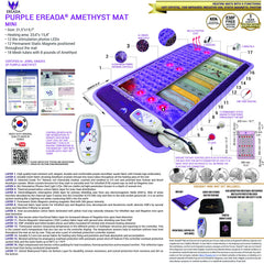 Bio Amethyst Ereada mini mat high heat option for deep relaxation