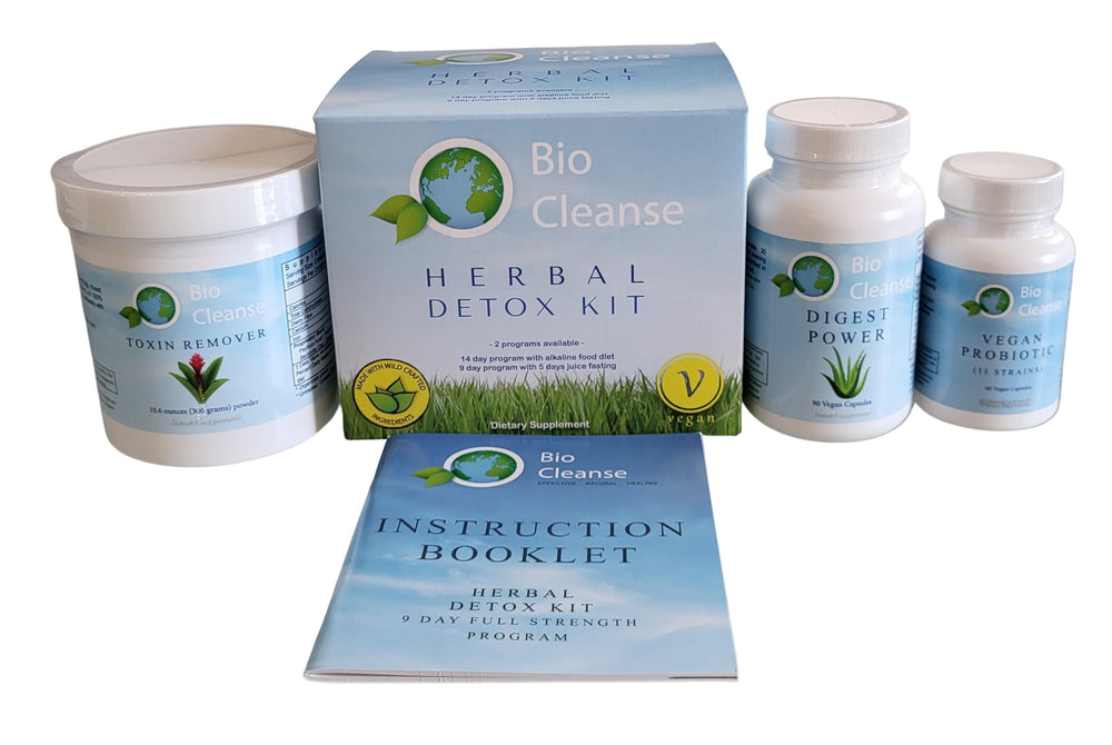 Bio Cleanse Digest Power bottle with herbal blend for gentle cleansing support.