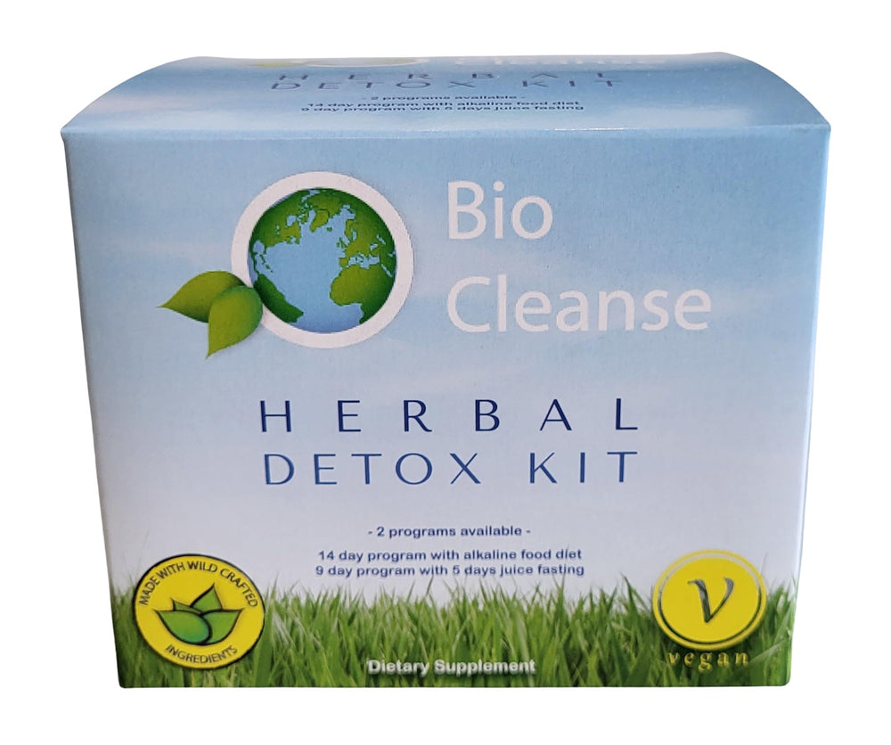 Bio Cleanse detox kit packaging image represents complete organic colon care set.