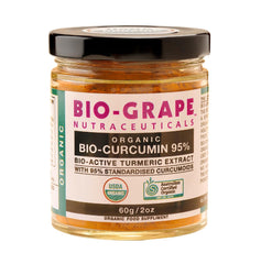 BIO-GRAPE turmeric curcumin 95% bottle for easy daily intake.