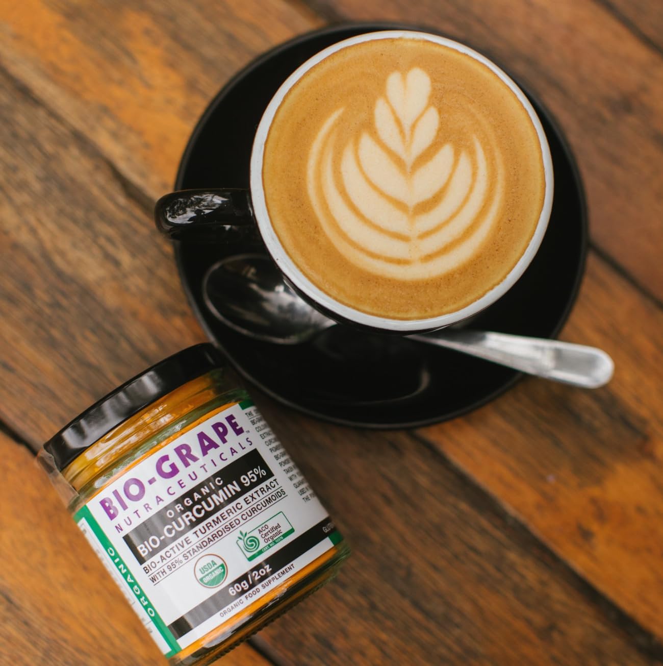 BIO-GRAPE 95% curcumin powder with natural antioxidants.