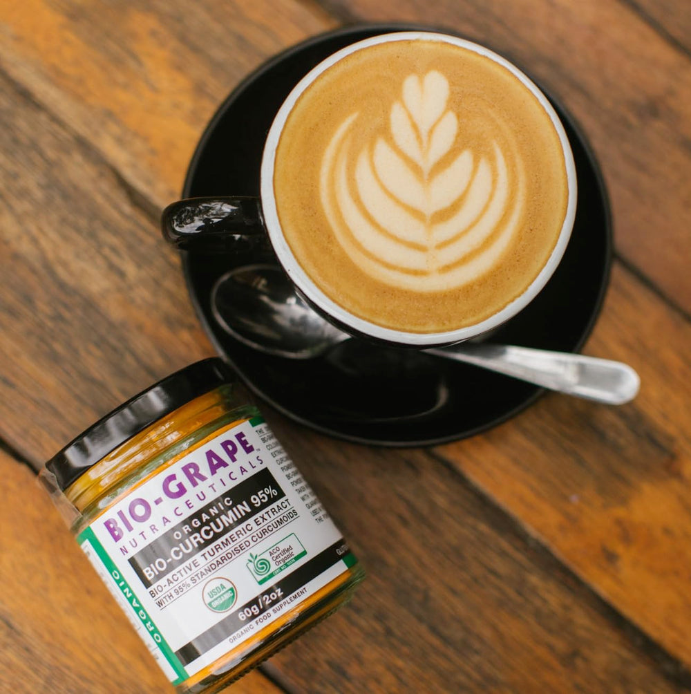 BIO-GRAPE 95% curcumin powder with natural antioxidants.