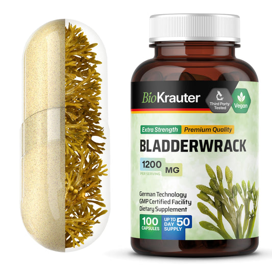 BIO KRAUTER Bladderwrack capsules bottle front for daily immune support