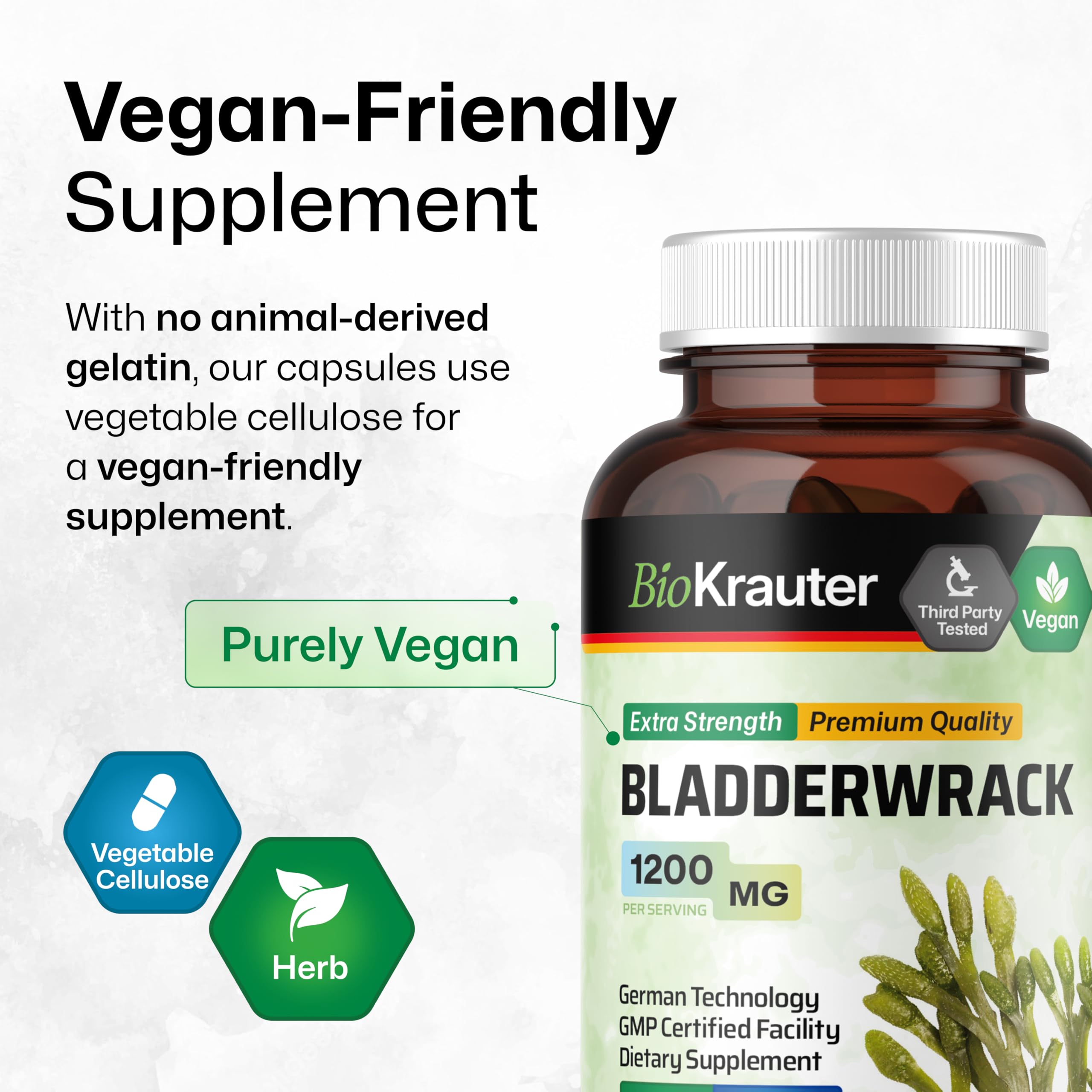 BIO KRAUTER Bladderwrack capsules with German technology seal