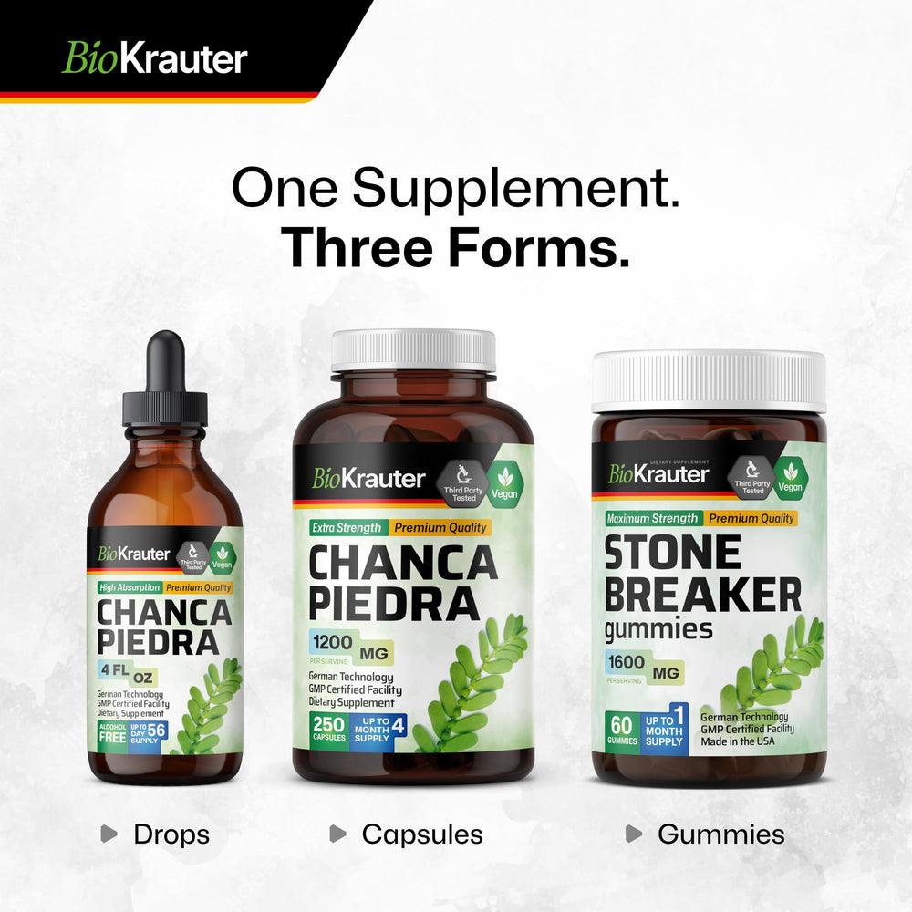 BIO KRAUTER capsules held in hand show easy portability.