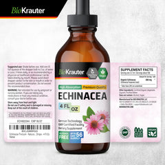 BIO KRAUTER Echinacea 56-day supply packaging highlights long-lasting value.